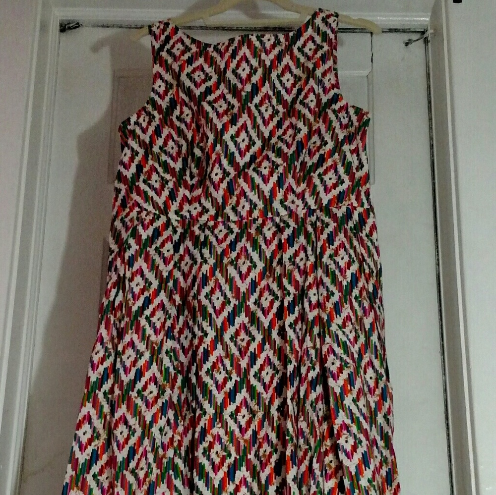 NWOT eShakti fit and flare sleeveless dress!